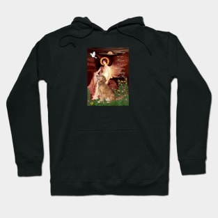 Angel Adapted from Famous Art with a Golden Retriever Added Hoodie